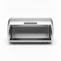 Silver Stainless Steel Bread Box - Storage Items for kitchen