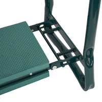 Garden Kneeler And Seat, Ergonomic With Padded Cushion, Foldable — Green