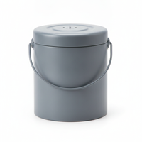 Gray Stainless Steel Compost Bin - Stainless Steel Collection
