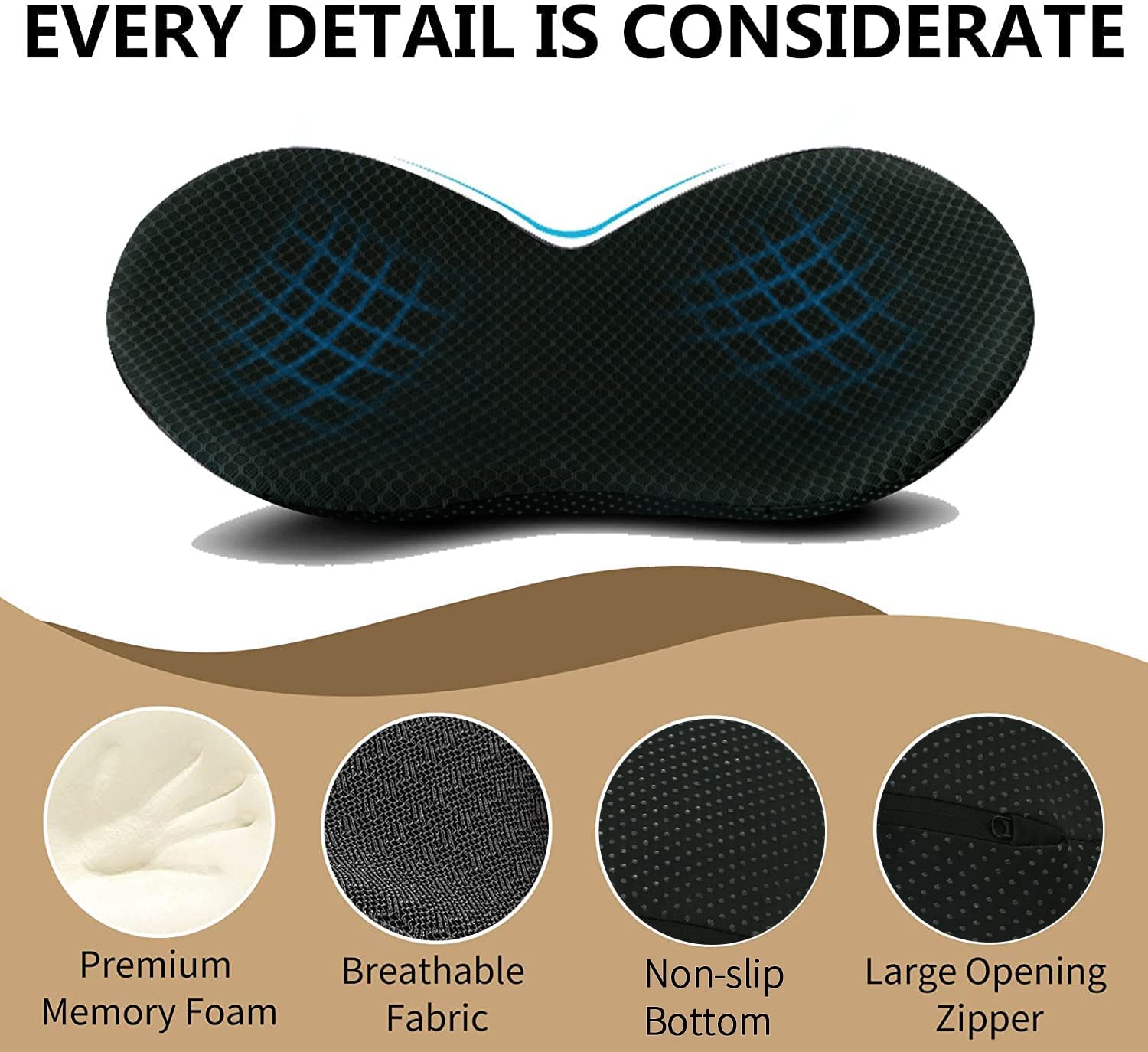 Car Seat Cushion For Shorter Drivers And Enhanced Driving Comfort