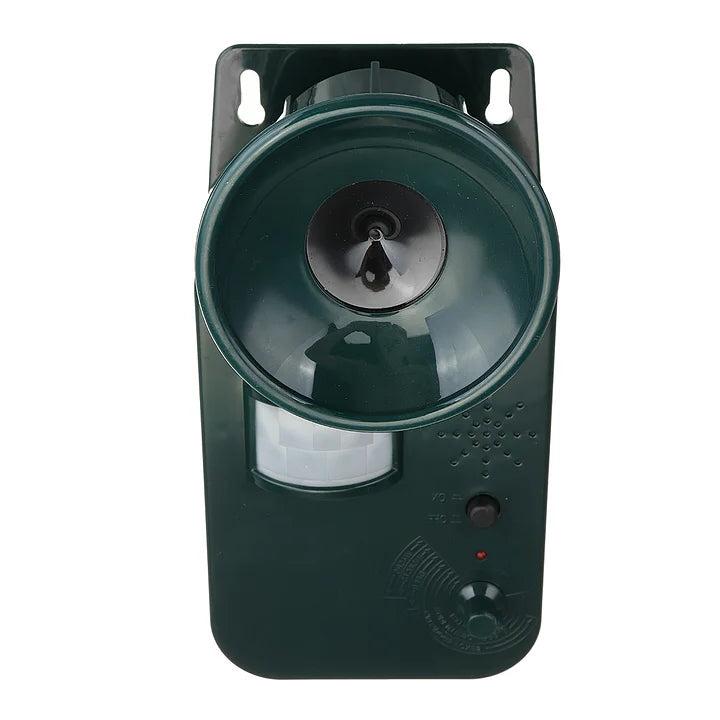 Outdoor Ultrasonic Animal Repeller Cordless 9V DC Covers 5,000 Sq Ft