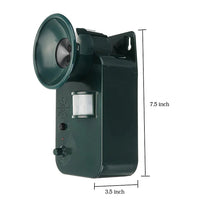 Outdoor Ultrasonic Animal Repeller Cordless 9V DC Covers 5,000 Sq Ft