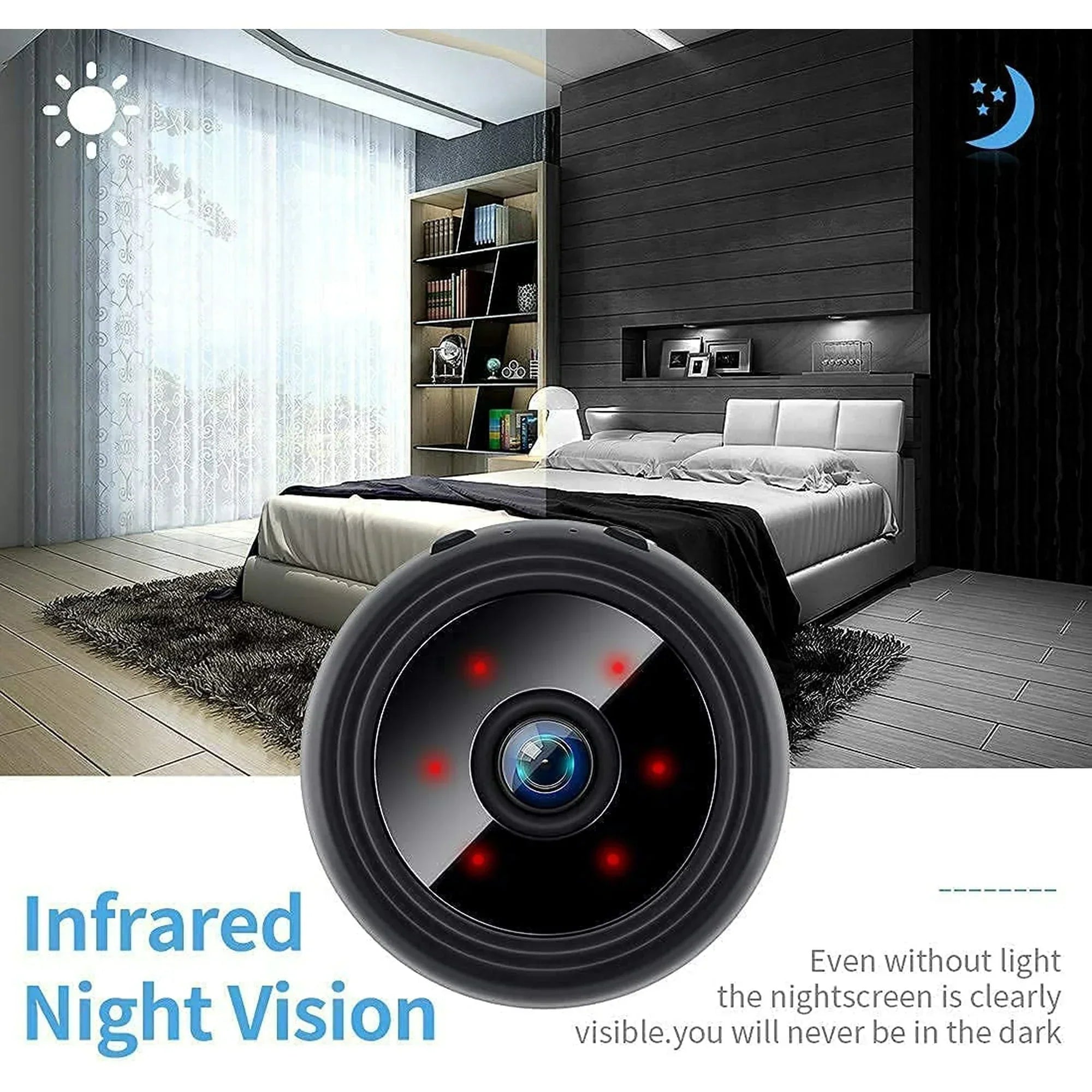 Wireless Magnetic Mini Camera With Audio And Live Video Feed