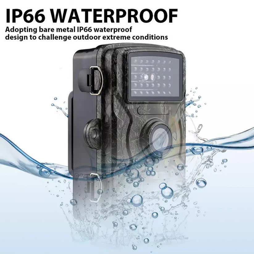 Trail Camera With Night Vision For Outdoor Wildlife And Animal Monitoring