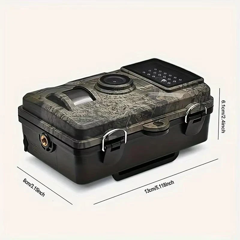 Trail Camera With Night Vision For Outdoor Wildlife And Animal Monitoring