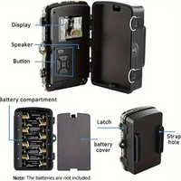 Trail Camera With Night Vision For Outdoor Wildlife And Animal Monitoring