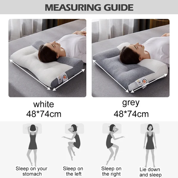 Neck Pillow Ergonomic Contour Support For Sleeping And Comfort