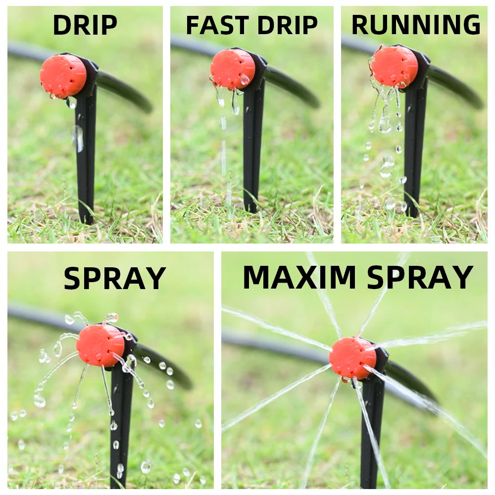 Drip Irrigation System With Automatic Timer For Garden Plants