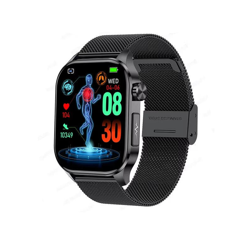 Smartwatch For Seniors With Blood Pressure And Glucose Tracking