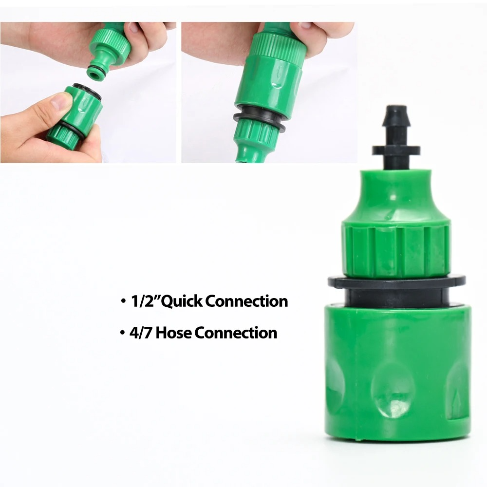 Drip Irrigation System With Automatic Timer For Garden Plants