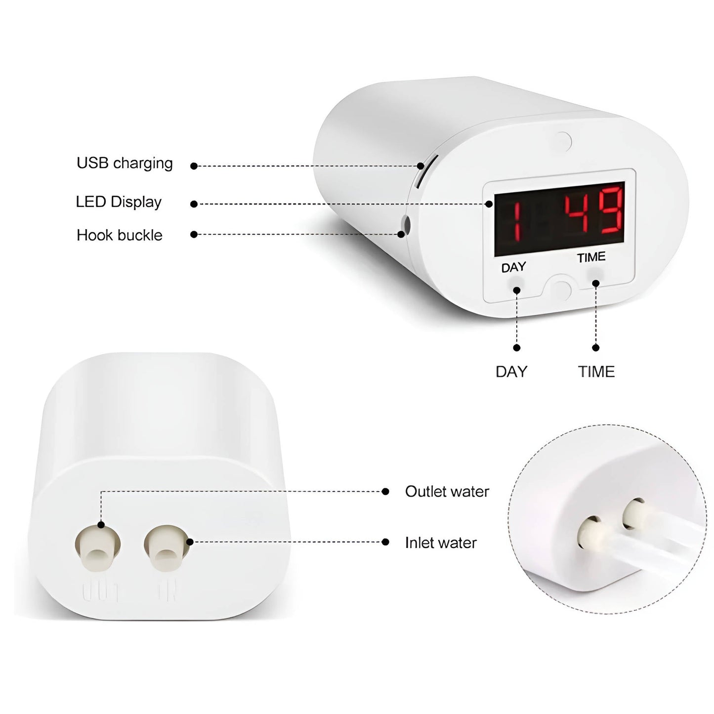 Watering Pump Controller With Automatic Timer And Moisture Sensor