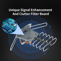 TV Antenna Long Range Digital HD 360° Directional Motor And Mounting Pole