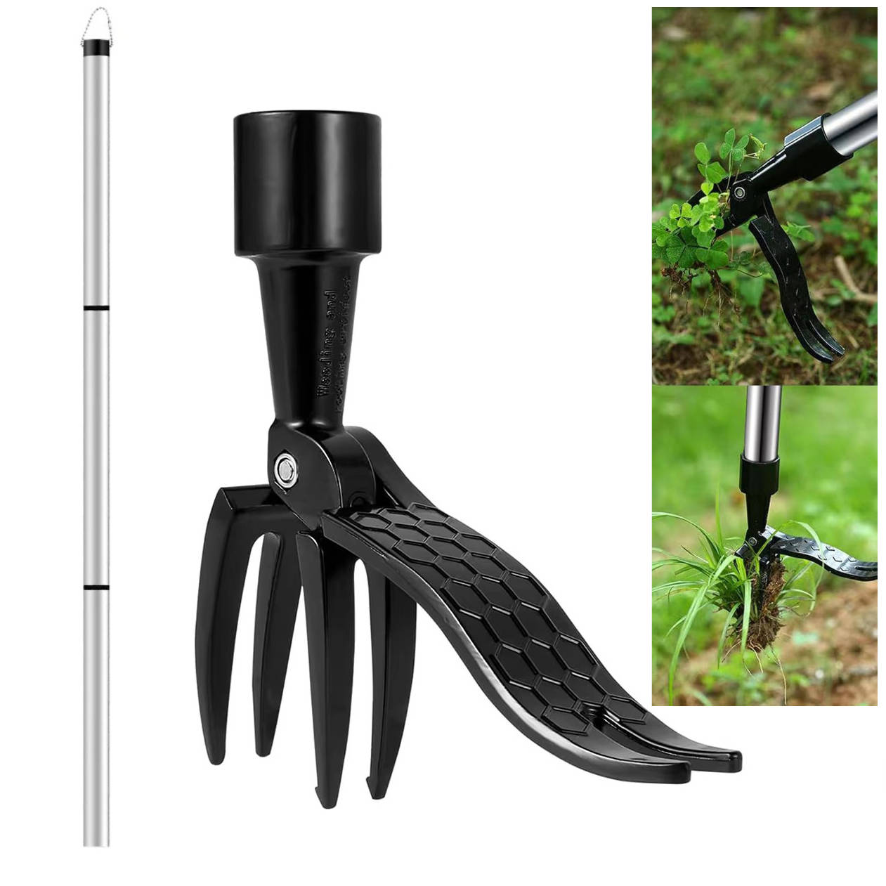 Weed Puller Stand Up Long Handle Garden Tool For Easy Weeding