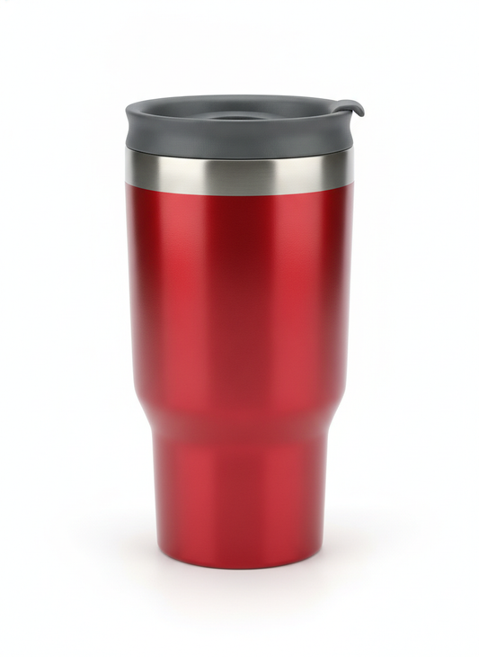 Red Stainless Steel Travel Mug - Mugs