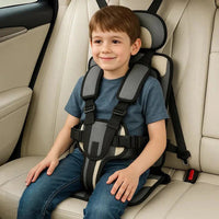 Child Car Travel Seat With Safety Harness For Secure Vehicle Use