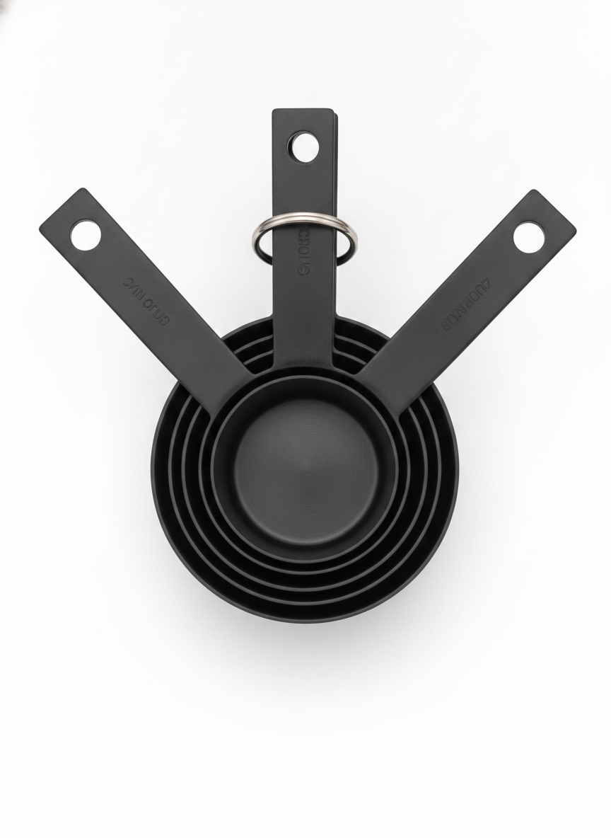 Black Stainless Steel Measuring Cups Set - Stainless Steel Collection