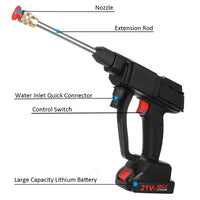 Cordless High Pressure Washer With Two Rechargeable Batteries Included