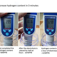 Hydrogen Water Bottle With Portable Electrolyzer For Travel And Sports