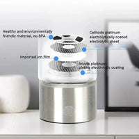 Hydrogen Water Bottle With Portable Electrolyzer For Travel And Sports
