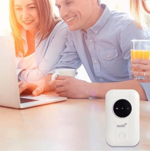 Portable WiFi Router With 4G LTE Hotspot, Dual-Band, Travel Battery Pack