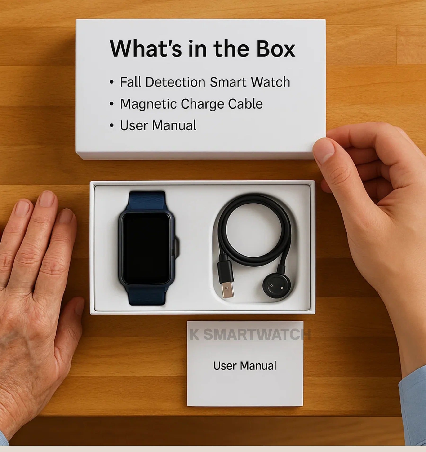 Smartwatch With Automatic Fall Detection And Emergency Alerts For Seniors