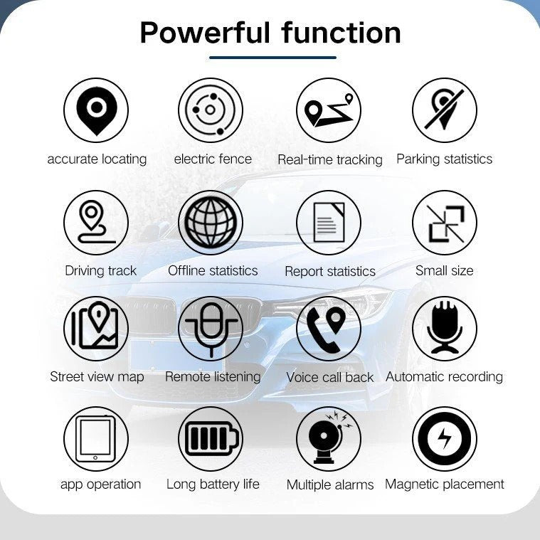 GPS Tracker Mini Magnetic Real-Time Vehicle Locator With Long Battery Life