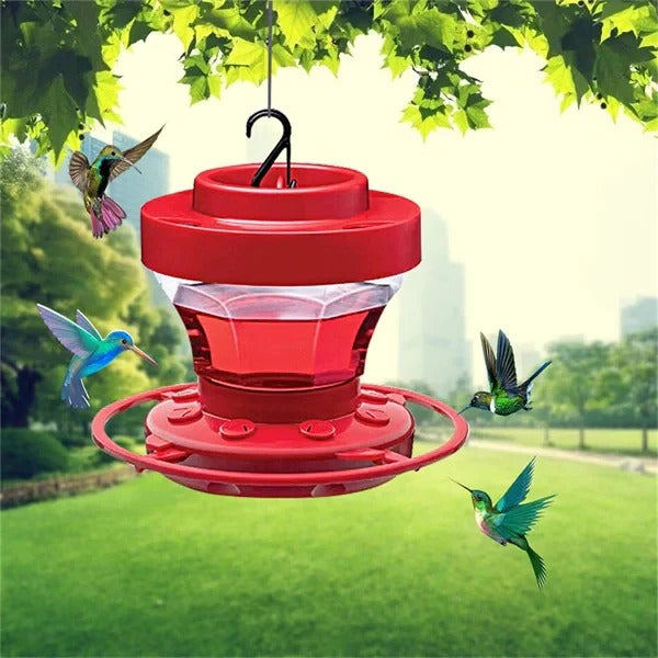 Hummingbird Water Feeders Hanging Bee-Proof With Perch And Easy Fill Design