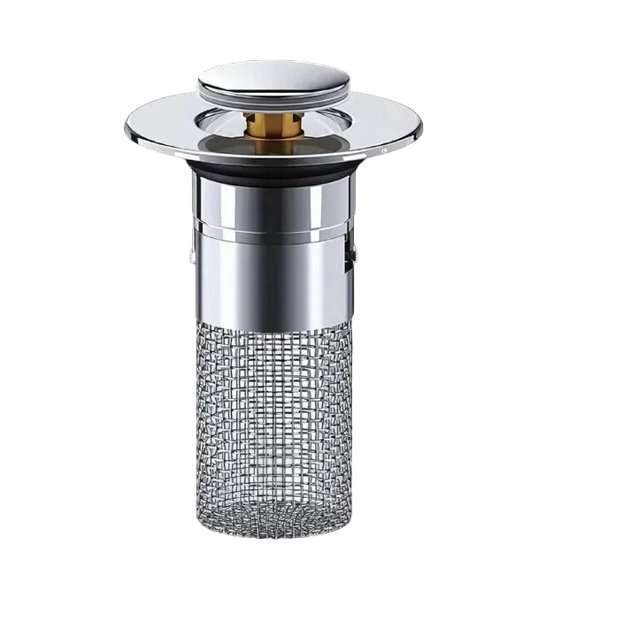 Pop-Up Sink Stopper With Odor Isolation And Anti Leak Seal