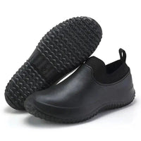 Work Shoes Slip-On Waterproof Slip-Resistant Cushioned Comfort For Men Women