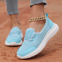 Women's Supportive Walking Shoes With Soft Mesh Upper And Cushioned Sole