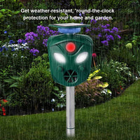 Animal Repeller Solar Ultrasonic 360° Outdoor Motion Sensor Pest Deterrent
