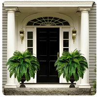 Artificial Boston Fern Hanging Plant For Porch And Balcony Decor