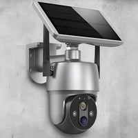 Outdoor Security Camera Solar-Powered Wireless 1080p Night Vision Motion Detection