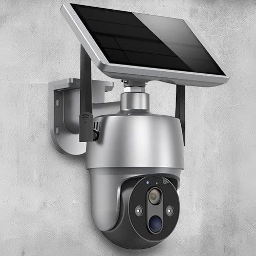 Outdoor Security Camera Solar-Powered Wireless 1080p Night Vision Motion Detection