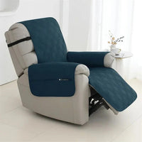 Recliner Cover Quilted Waterproof Non-Slip With Elastic Straps