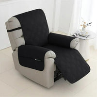 Recliner Cover Quilted Waterproof Non-Slip With Elastic Straps