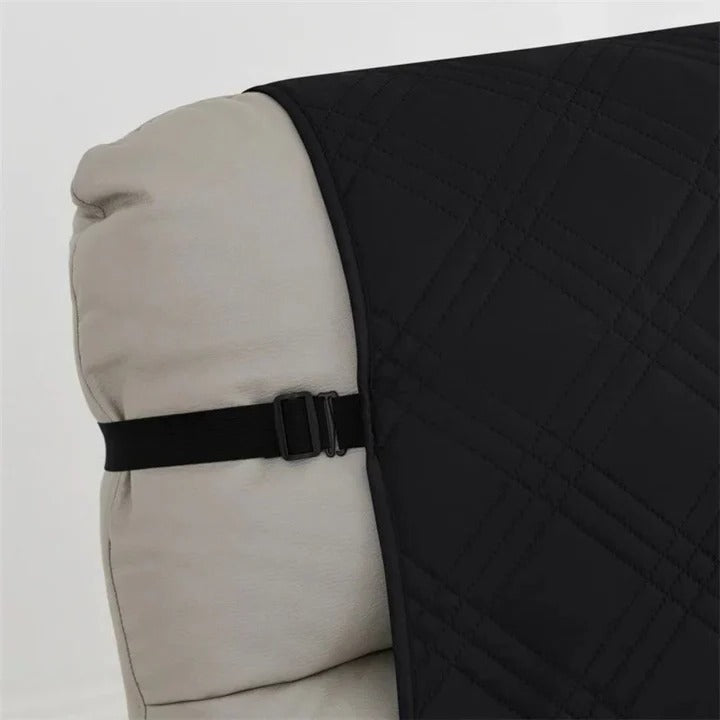 Recliner Cover Quilted Waterproof Non-Slip With Elastic Straps