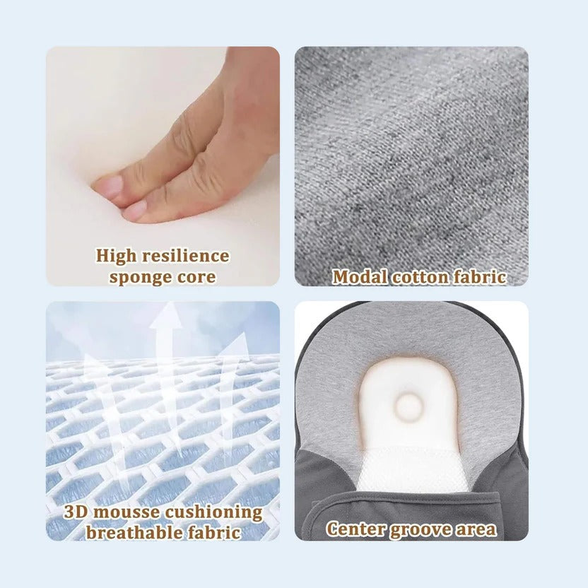 Infant Wedge Pillow Bed For Spit-Up And Comfort After Feeding