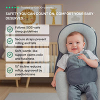 Infant Wedge Pillow Bed For Spit-Up And Comfort After Feeding