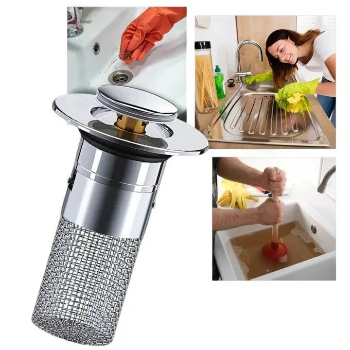 Pop-Up Sink Stopper With Odor Isolation And Anti Leak Seal