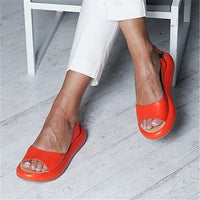 Slip-On Sandals With Open Toe And Elastic Band