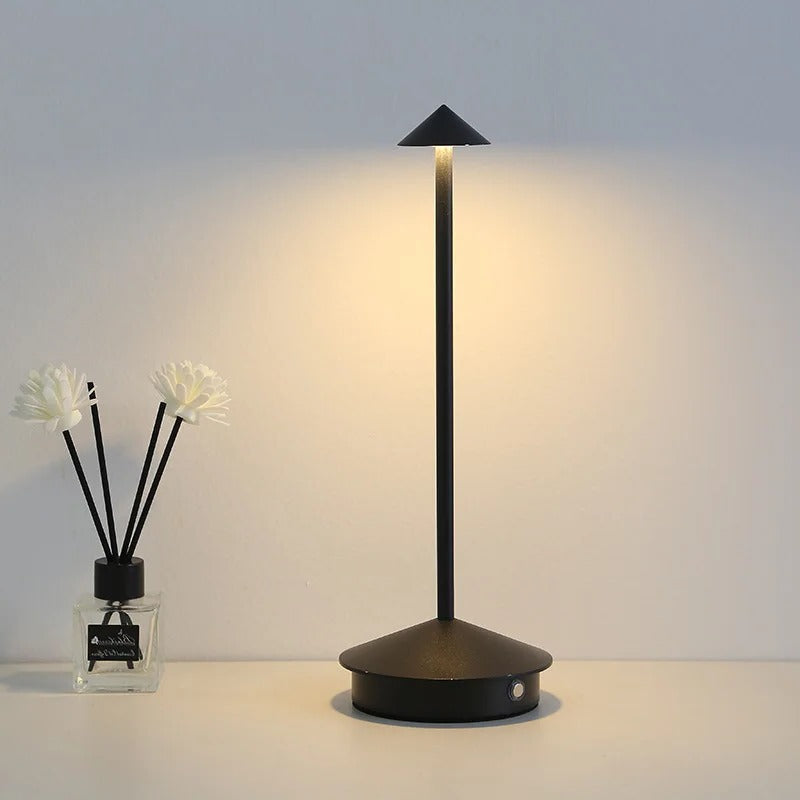LED Desk Lamp Cordless Touch Control Dimmable With 3 Light Settings