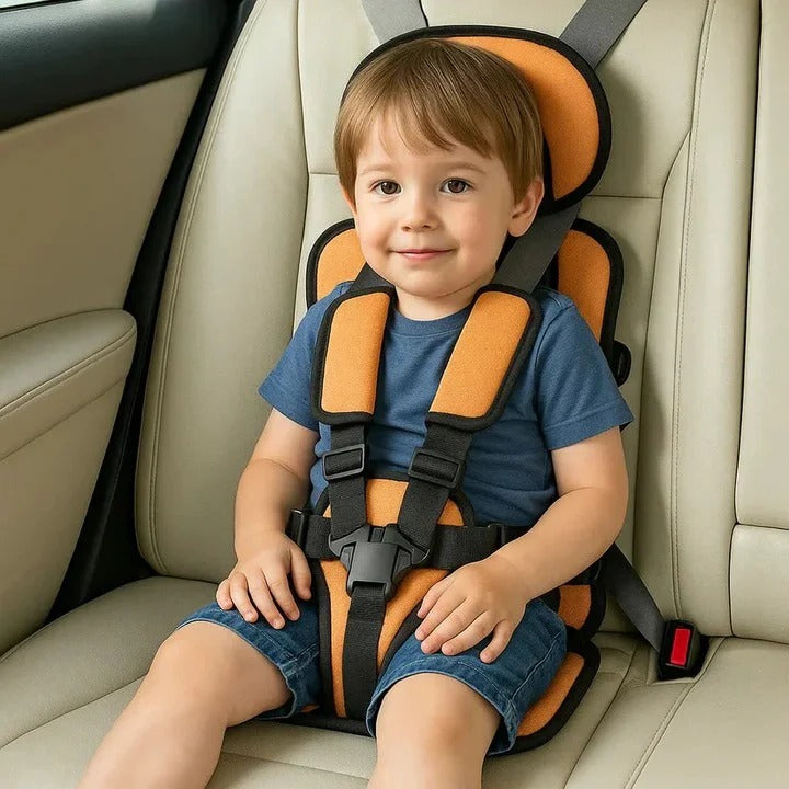 Child Car Travel Seat With Safety Harness For Secure Vehicle Use