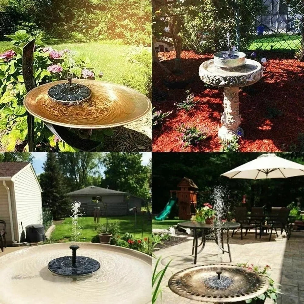 Solar Fountain Pump For Bird Baths And Floating Garden Ponds