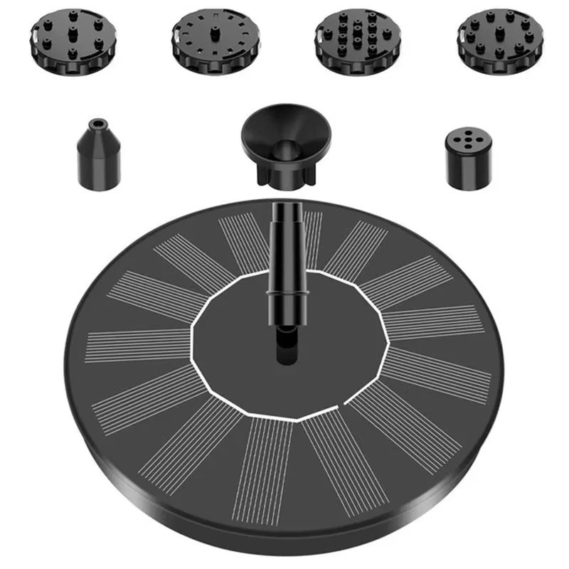Solar Fountain Pump For Bird Baths And Floating Garden Ponds