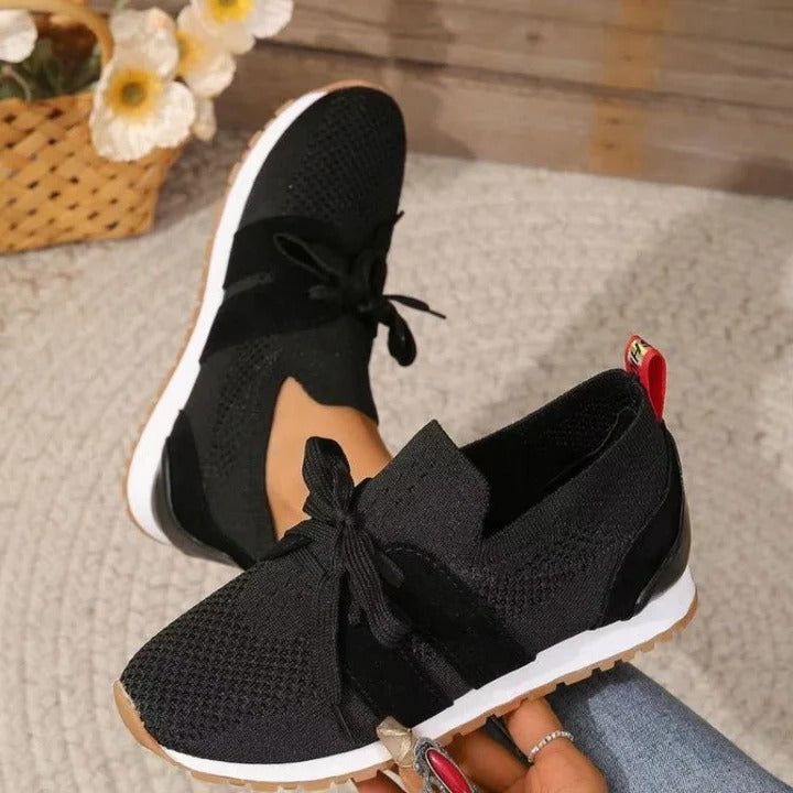 Supportive Sneakers With Breathable Mesh Upper For Foot Support