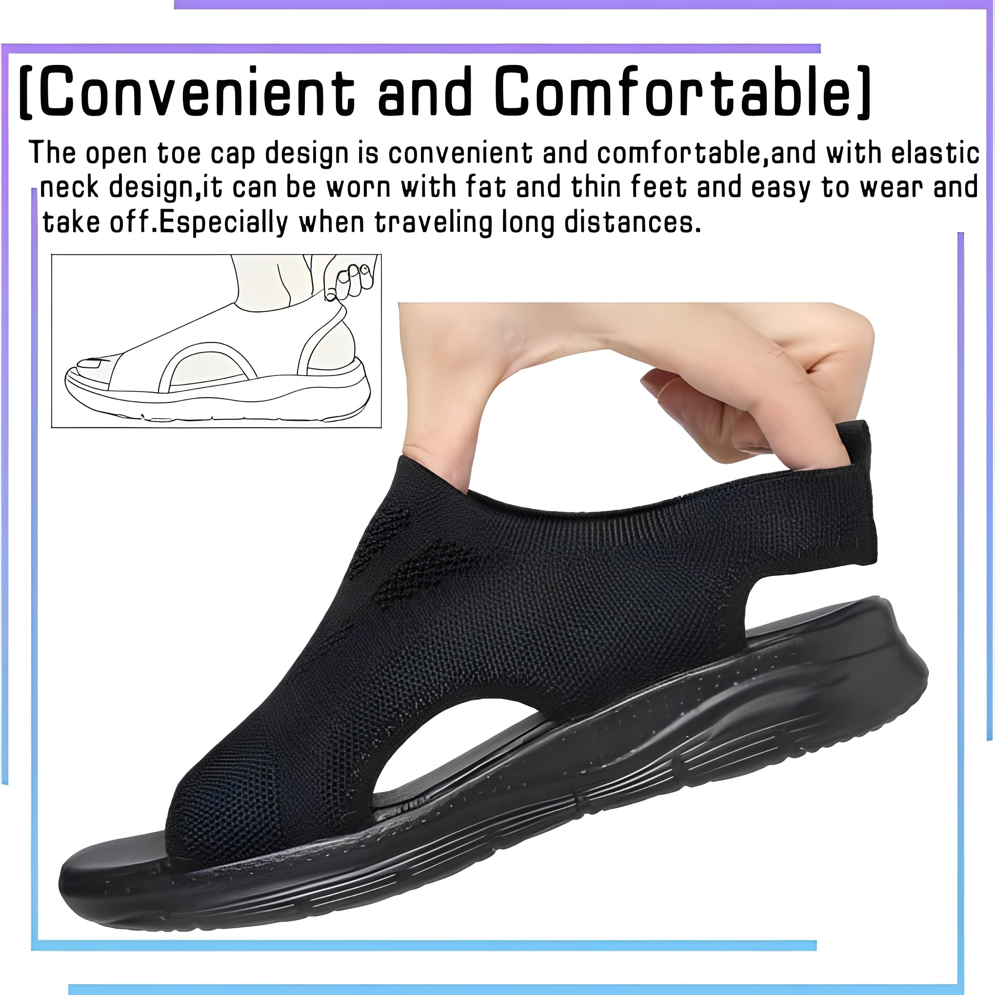 Women's Sport Sandals With Arch Support And Comfort-Focused Footbed