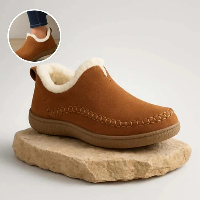 Comfort Shoes With Fleece Lining And Cushioned Support