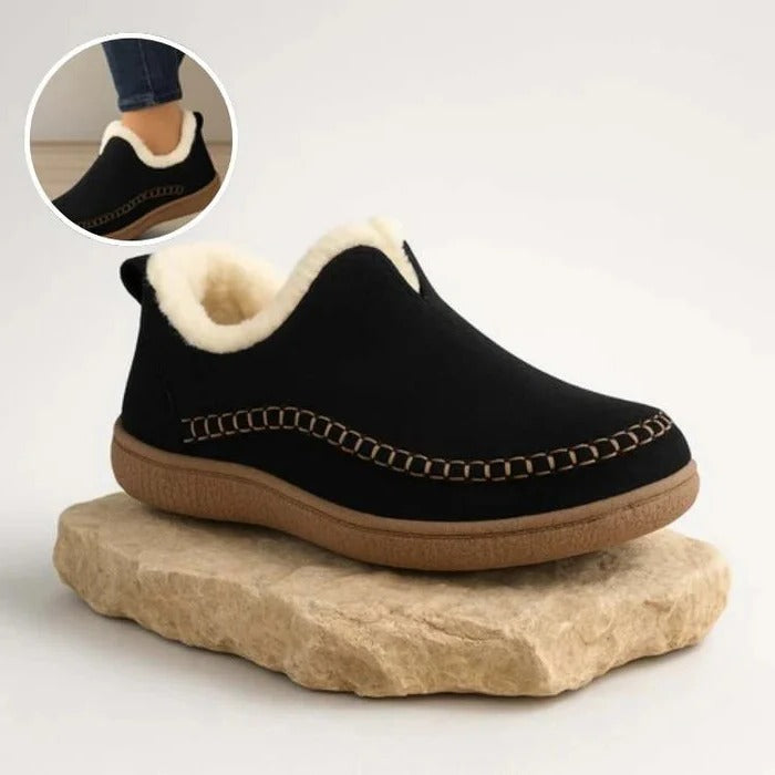 Comfort Shoes With Fleece Lining And Cushioned Support