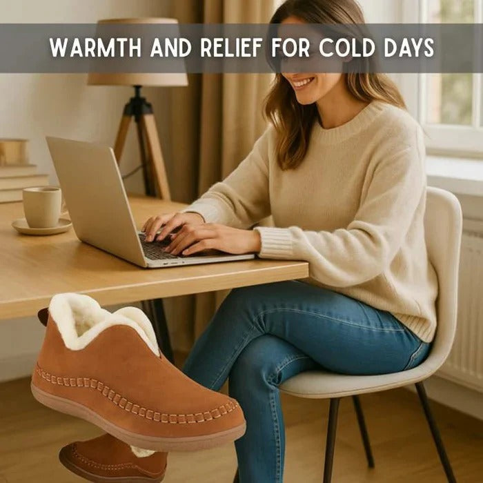 Comfort Shoes With Fleece Lining And Cushioned Support